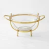 Antique Brass & Glass Serving Bowl -Deals BAR Store antique brass and glass serving bowl 202240 1032 img1z