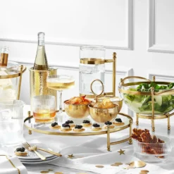 Antique Brass & Glass Serving Bowl -Deals BAR Store antique brass and glass serving bowl 202246 0201 optic glass nut bowls z