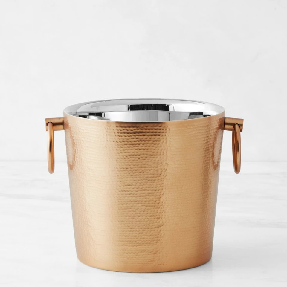 Antique Brass Champagne Bucket 4 Antique Brass Champagne Bucket - Image 2