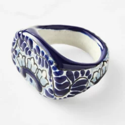 Azulete Napkin Rings, Set of 4 -Deals BAR Store azulete napkin rings 202239 0002 azulete napkin rings set of 4 z