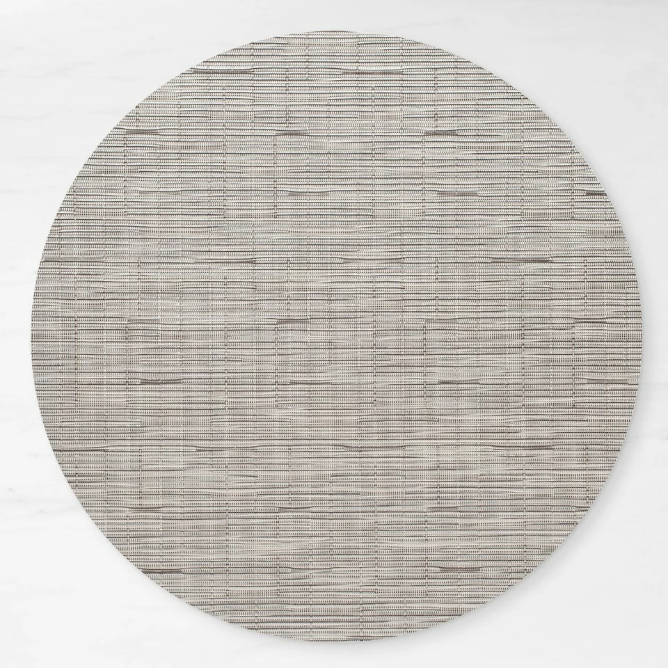 Chilewich Bamboo Chalk Round Placemat 2 Chilewich Bamboo Chalk Round Placemat