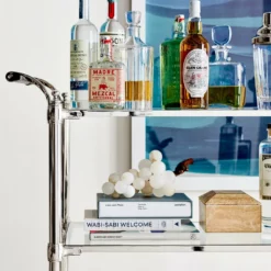 Beckett Bar Cart, Brass -Deals BAR Store beckett bar cart 202240 0019 beckett bar cart z