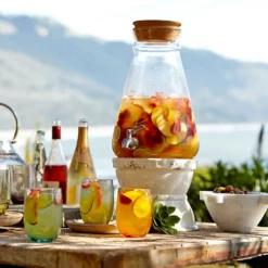 Cork-Lidded Beverage Dispenser -Deals BAR Store beverage dispenser with cork lid spr 14 202240 0128 cork lid beverage dispenser z