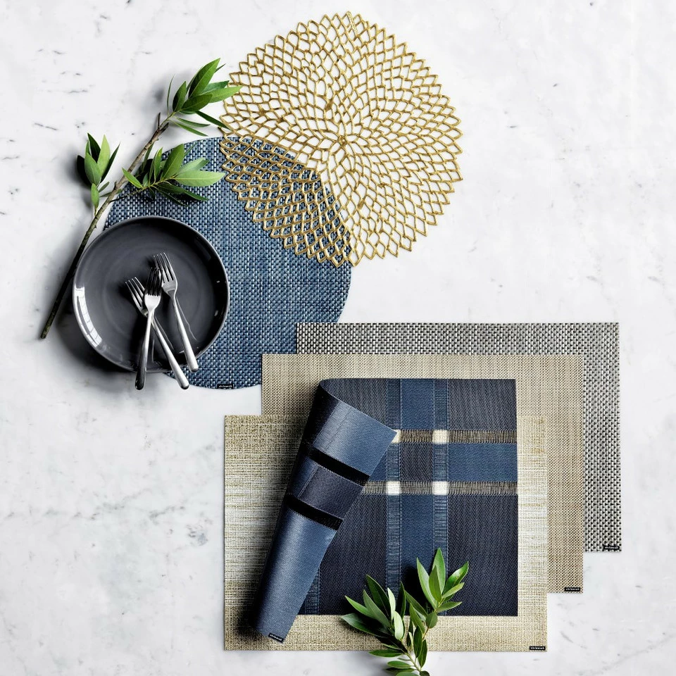 Chilewich Dahlia Brass Placemat 4 Chilewich Dahlia Brass Placemat - Image 2