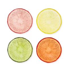 Citrus Glass Bowls, Set of 4