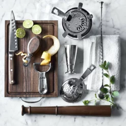 Crafthouse by Fortessa Hawthorne Strainer -Deals BAR Store crafthouse hawthrone strainer 202139 0039 bar mop towels dishcloths set of 4 z