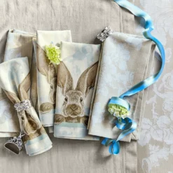 Damask Bunny Napkins, Set of 4 -Deals BAR Store damask bunny napkin 202240 0066 damask bunny napkins set of 4 z