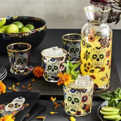 Day of the Dead Tumblers, Set of 4 -Deals BAR Store day of the dead tumblers 202233 0020 day of the dead tumblers set of 4 z