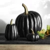 Decorative Black & Gold Pumpkins -Deals BAR Store decorative black and gold pumpkin 202232 0021 decorative black gold pumpkins z