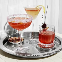 Dorset Crystal Double Old-Fashioned Glass, Each -Deals BAR Store dorset crystal double old fashioned glass 202219 0002 hammered tray z