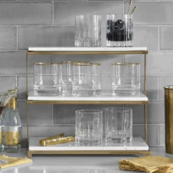 Dorset Crystal Double Old-Fashioned Glass, Each -Deals BAR Store dorset crystal double old fashioned glass 202239 0204 dorset crystal double old fashioned glasses z