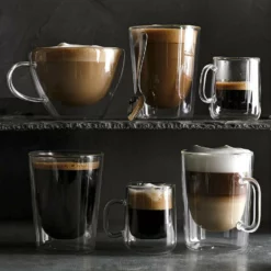 Double-Wall Glass Latte Mug -Deals BAR Store double wall glass latte mugs 202240 0056 double wall glass latte mugs z
