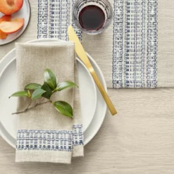 Port Bleu Napkins, Set of 4 -Deals BAR Store france stripe napkins 202221 0235 port bleu table runner 1 z