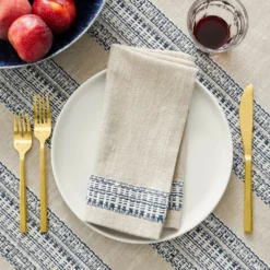 Port Bleu Napkins, Set of 4 -Deals BAR Store france stripe napkins 202221 0237 port bleu table throw 1 z