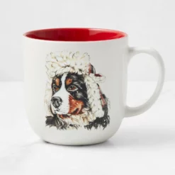 Festive Bernese Mountain Dog Mug