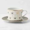 Honeycomb Tea Cup & Saucers, Set of 4 -Deals BAR Store honeycomb tea cup and saucers 202223 0003 img5z