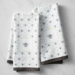Honeycomb Tea Towels, Set of 2