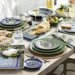 Rustic Ceramic Charger -Deals BAR Store italy rustic ceramic charger 202229 0391 sicily ceramic mixed appetizer plates set of 4 blue green z
