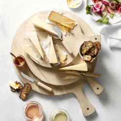 Light Wood Cheese Knives, Set of 3 -Deals BAR Store light wood cheese knives 202237 0017 ash wood round cheese boards z