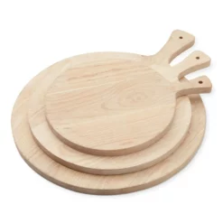 Light Wood Round Cheese Boards