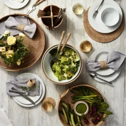 Light Woven Chip & Dip Bowl 11 Light Woven Chip & Dip Bowl -Deals BAR Store light woven chip and dip bowl 202237 0016 light woven salad bowl z