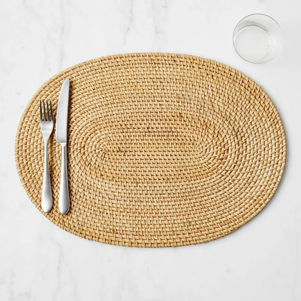 Light Woven Oval Placemat 3 Light Woven Oval Placemat