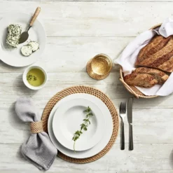 Light Woven Oval Tray -Deals BAR Store light woven oval tray 202237 0014 open kitchen by williams sonoma salad plates z