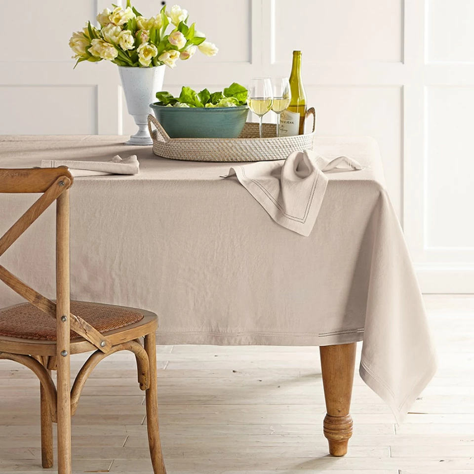 Linen Double Hemstitch Tablecloth 7 Linen Double Hemstitch Tablecloth - Image 5
