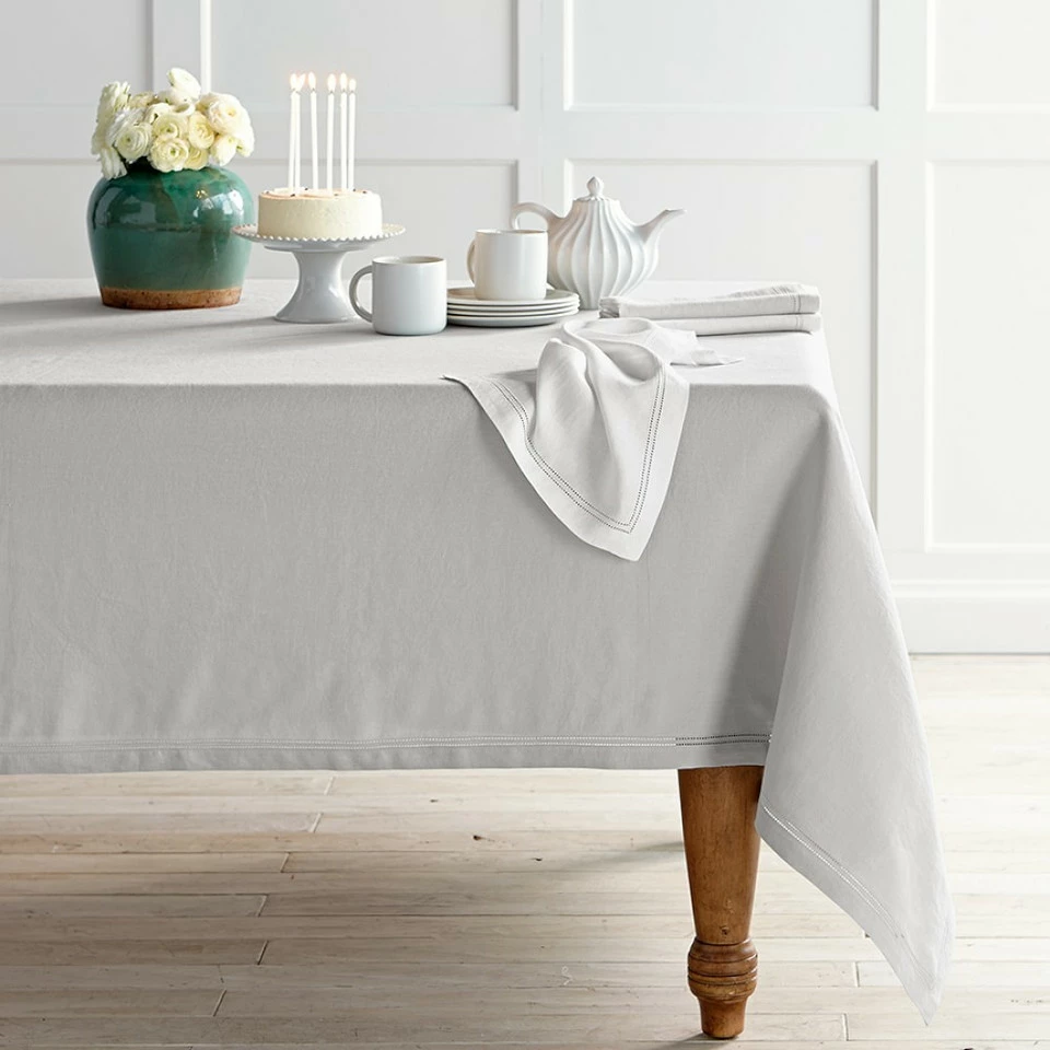 Linen Double Hemstitch Tablecloth 8 Linen Double Hemstitch Tablecloth - Image 6