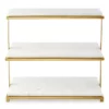 Marble & Brass 3 Tiered Stand -Deals BAR Store marble and brass 3 tiered stand 202222 0033 img10z