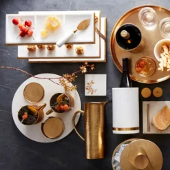 Marble & Brass Round Board -Deals BAR Store marble and brass round board 202240 0033 marble brass wine chiller z