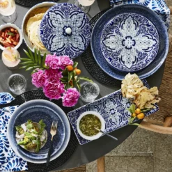 Mexico Vin Azul Napkins, Set of 4 -Deals BAR Store mexico vin azul napkins 202234 0026 azulete salad plates set of 4 z