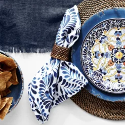 Mexico Vin Azul Napkins, Set of 4 -Deals BAR Store mexico vin azul napkins 202248 0027 mexico vin azul napkins set of 4 z