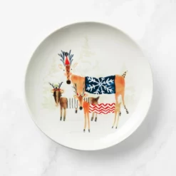 Natale Reindeer Appetiser Plates, Set of 4