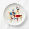Natale Reindeer Salad Plates, Set of 4