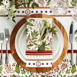 Noel Floral Napkins, Set of 4 -Deals BAR Store noel floral napkins 202234 0259 noel floral napkins set of 4 z