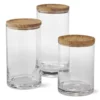 Olivewood & Glass Canisters -Deals BAR Store olivewood and glass canister 202237 0207 olivewood glass canister z