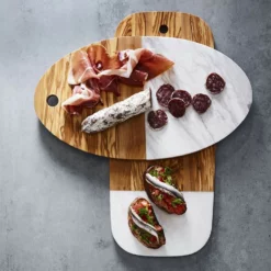 Olivewood & White Marble Oval Board -Deals BAR Store olivewood and white marble oval board 202227 0002 olivewood white marble rectangular cheese board z