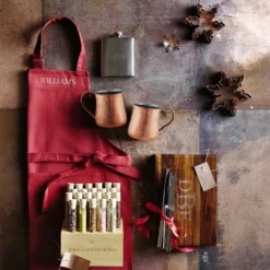 Williams Sonoma Classic Solid Adult & Kid Aprons -Deals BAR Store personalized adult apron 202139 0018 stainless steel flask z