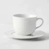 Pillivuyt Basketweave Porcelain Cup & Saucer -Deals BAR Store pillivuyt basketweave porcelain cup and saucer 202223 0006 img31z