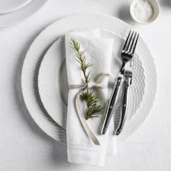 Pillivuyt Basketweave Porcelain Dinnerware Collection -Deals BAR Store pillivuyt basketweave porcelain dinnerware collection 202227 0008 jean dubost laguiole 20 piece flatware set 1 z