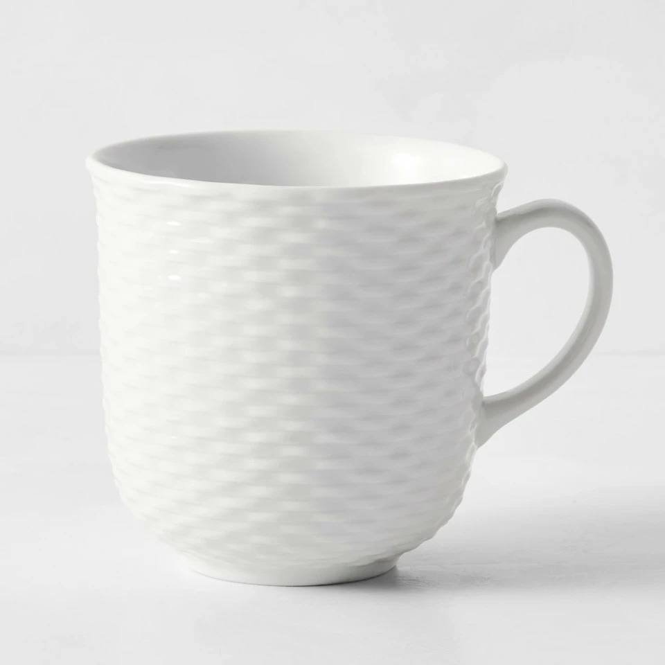 Pillivuyt Basketweave Porcelain Mug 3 Pillivuyt Basketweave Porcelain Mug