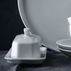 Pillivuyt Covered Butter Dish -Deals BAR Store pillivuyt covered butter dish 202240 0133 pillivuyt porcelain covered butter dish z