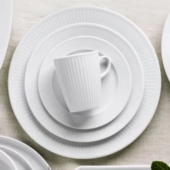 Pillivuyt Plisse Porcelain Dinner Plates -Deals BAR Store pillivuyt plisse dinner plates 202235 0001 pillivuyt plisse porcelain bread butter plates z