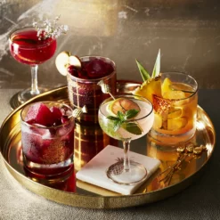 Pineapple Cocktail Picks with Holder, Set of 6 -Deals BAR Store pineapple cocktail picks with holder set of 6 202240 0029 marble coasters with gold pineapple set of 4 z