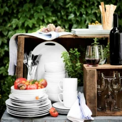 Restaurant Stripe Table Runner, Blue -Deals BAR Store restaurant stripe table runner 202240 0010 open kitchen by williams sonoma serving spoon z