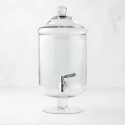 Short Footed Glass Beverage Dispenser