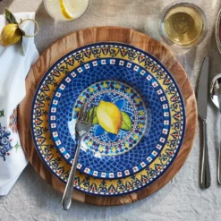 Sicily Outdoor Melamine Salad Plates, Mixed