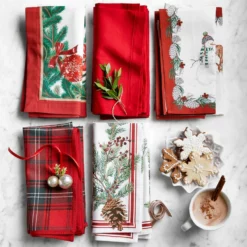 Snowman Napkins, Set of 4 -Deals BAR Store snowman napkins 202214 0063 snowman napkins set of 4 z