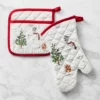 Snowman Oven Mitt & Potholder Set -Deals BAR Store snowman oven mitt pot holder set 202210 0025 img87z